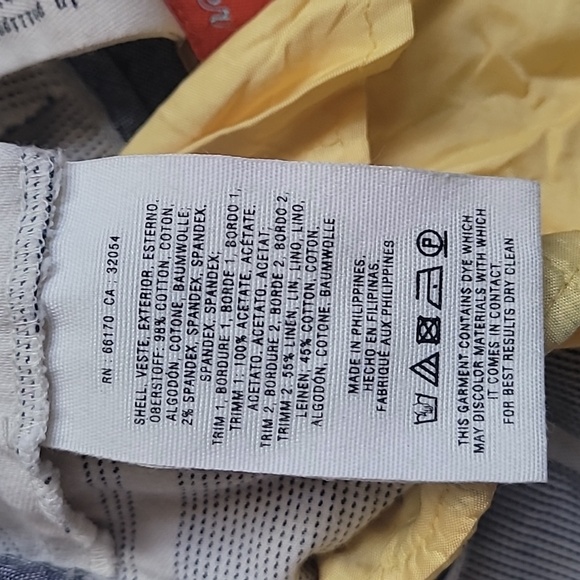 Anthropologie Cartonnier Charlie Crop Flare‎ Pant. Size 6. Navy and White. - Picture 8 of 9